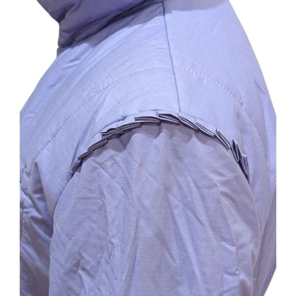 VTG Robbe Skiwear USA Ladies S Ski & Snow Jacket Purple Tie Waist Ruffle Trim - Picture 8 of 12